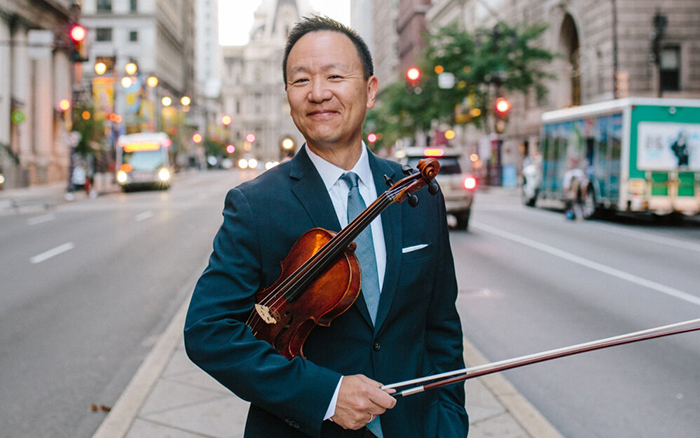 Concertmaster David Kim returns to Dickinson in spring 2023. 