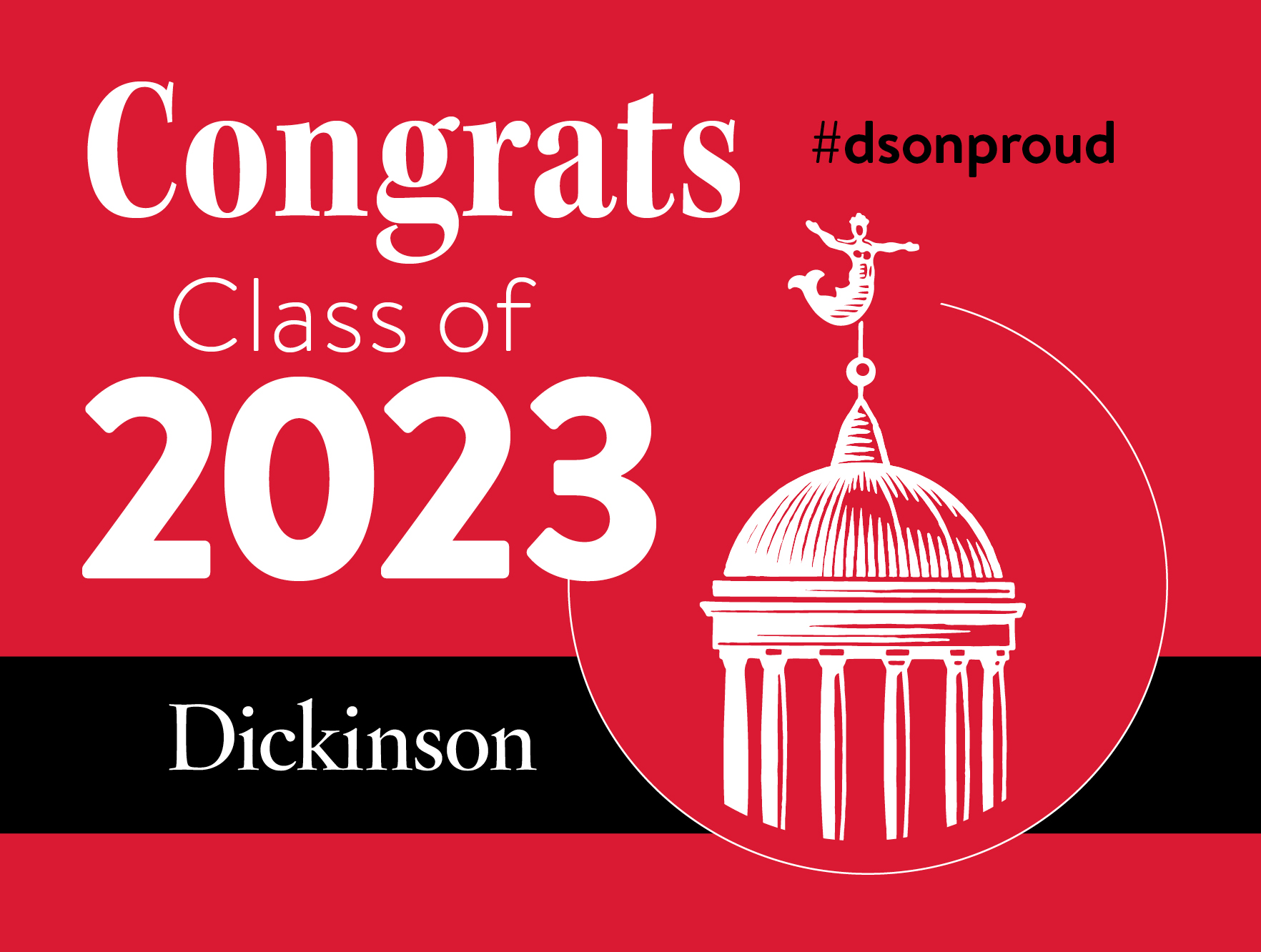 3 Yard sign congrats class of 2023