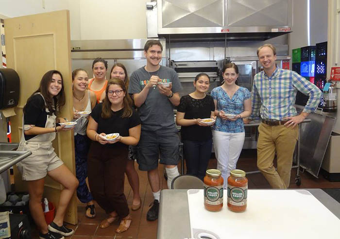 Neal McTigue '00 gave a cooking lesson and discussed his career path from Italian student to international entrepreneur.