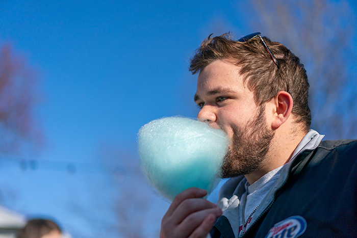 Cotton candy and other ballpark delicacies were a part of the March 30 picnic. Photo by Dan Loh.