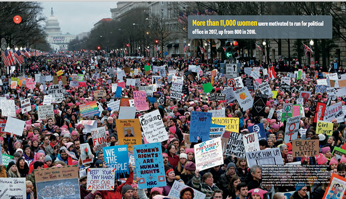 Spread from the Good Fight by Rick Smolan '72 and Jennifer Erwitt.