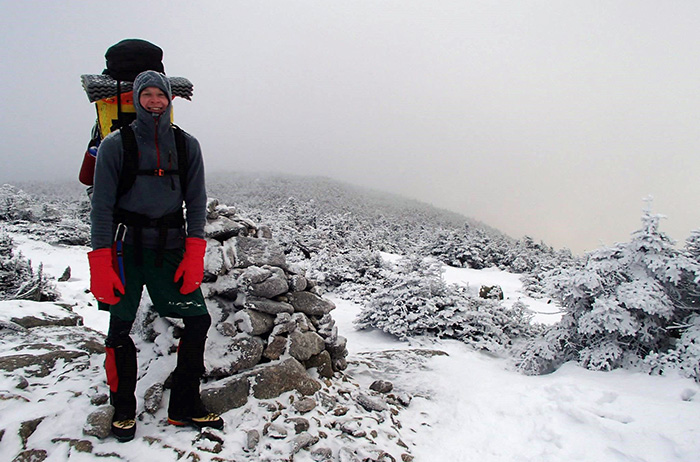 Sam Kilburn '18 has worked as a professional ice-climbing guide and mountaineer. Photo courtesy of Kilburn.