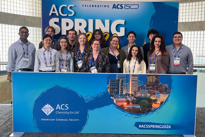 Students and faculty together at the conference