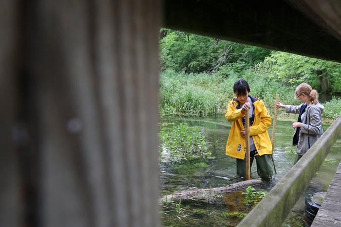 students test streamwater