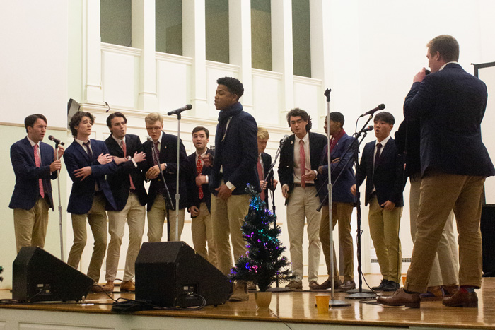 The Octals perform in Allison Hall.