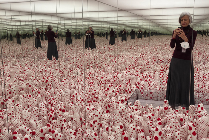 Seen here in the midst of a Yayoi Kusama installation at the Smithsonian's Hirshhorn Museum in Washington, D.C., Anne Helmreich is the director of the Smithsonian’s Archives of American Art.