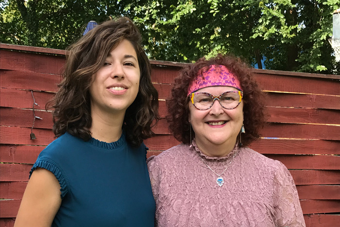 Avigal Fishelov ’11 and her mom, Associate Professor of Judaic Studies Nitsa Kann.