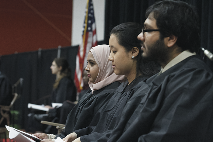 Students at Convocation 2016.