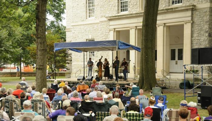 bluegrass on the grass