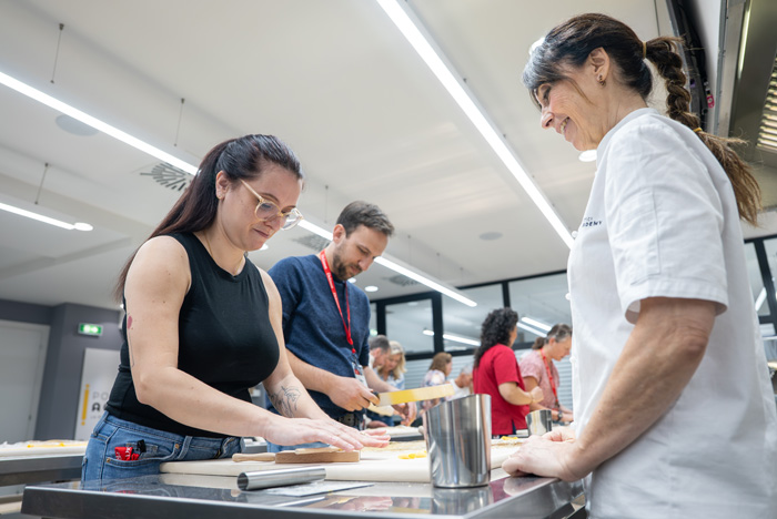 In addition to a balsamic vinegar tour and tasting, Gelato tours and wine tastings, the program included a pasta-making workshop (followed by a tasting, of course) led by a professional sfoglina (artisanal pasta-maker).