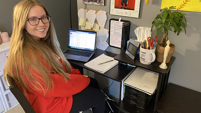Community Action Intern Julie Siecinski ’21 helped rebrand a community resource, researched nonprofit bylaws, edited educational videos and researched a grant.  “It’s an incredibly rewarding experience,” she says.