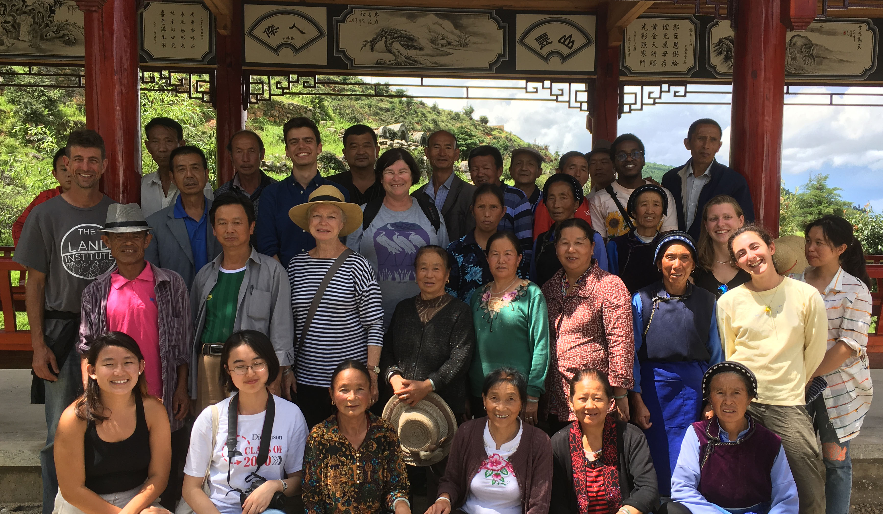 Group photo from a community service project in Asia