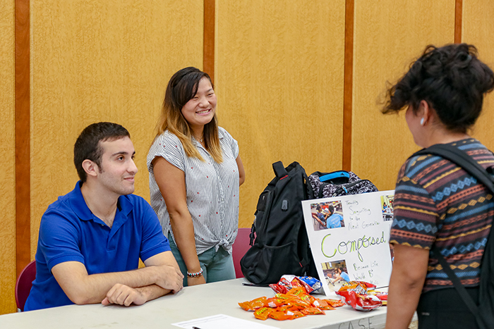 Dickinson students attended the recent CommServ Fair to learn about wonderful opportunities to get involved in the Carlisle area doing regular and sustainable service tasks.