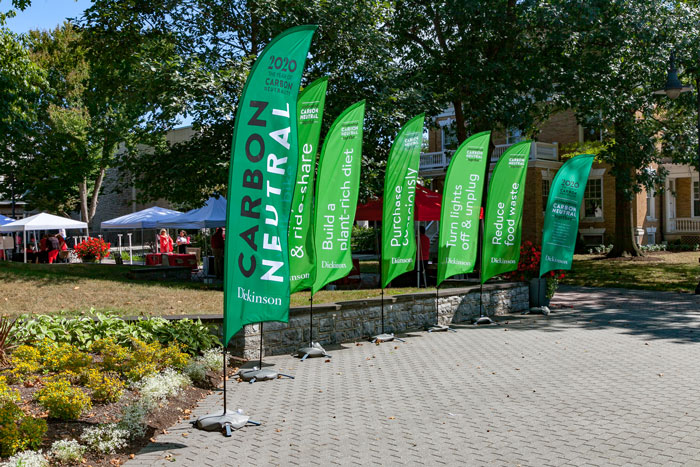 Green banners