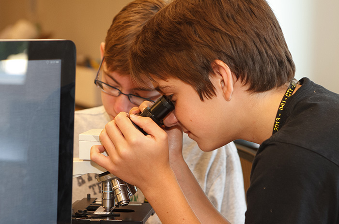 Every summer for the past three decades, students in the Center for Talented Youth program come to Dickinson for an intensive academic experience. Photo by Carl Socolow '77 (2013).