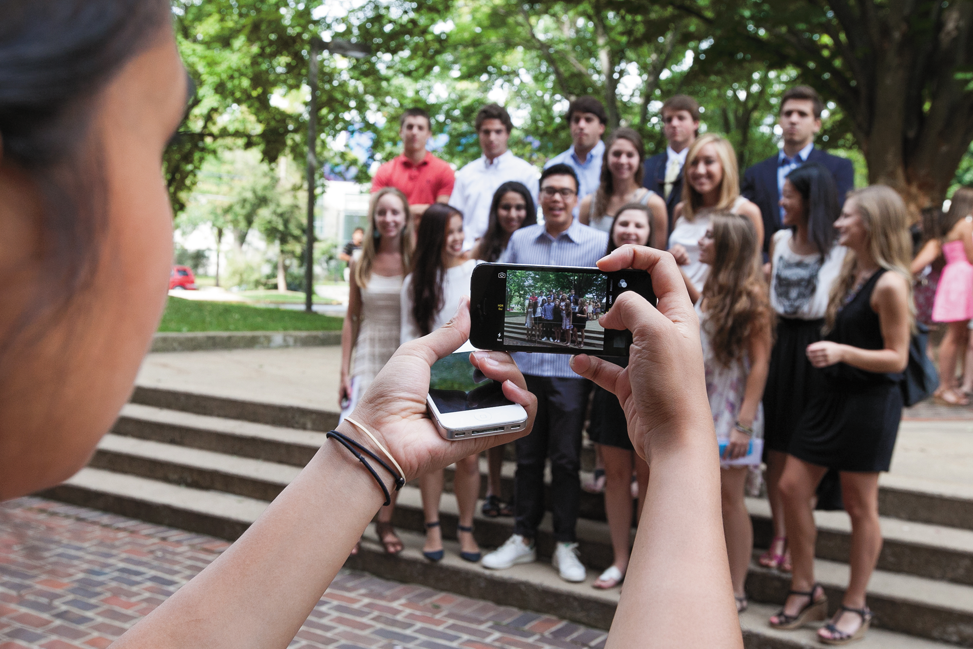 Students taking a picture