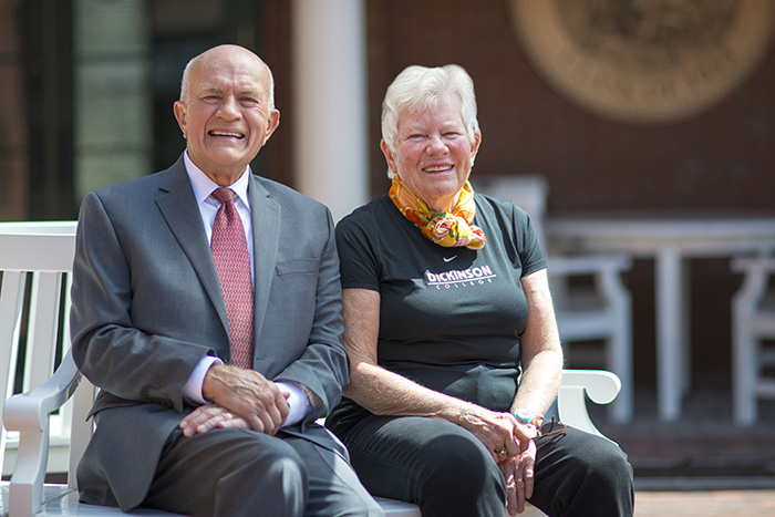 Dan and Betty Richardson Churchill '58. Photo courtesy of the University of Maine.