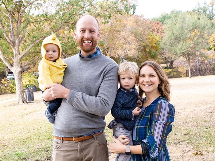 Tim and Anna Crouch and family.