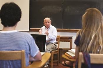 PJ Crowley as Bradley Chair leads a class.