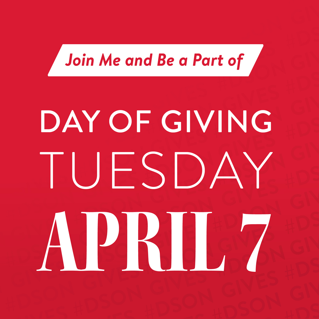 Join Me and Be a Part of Day of Giving, Tuesday, April 7
