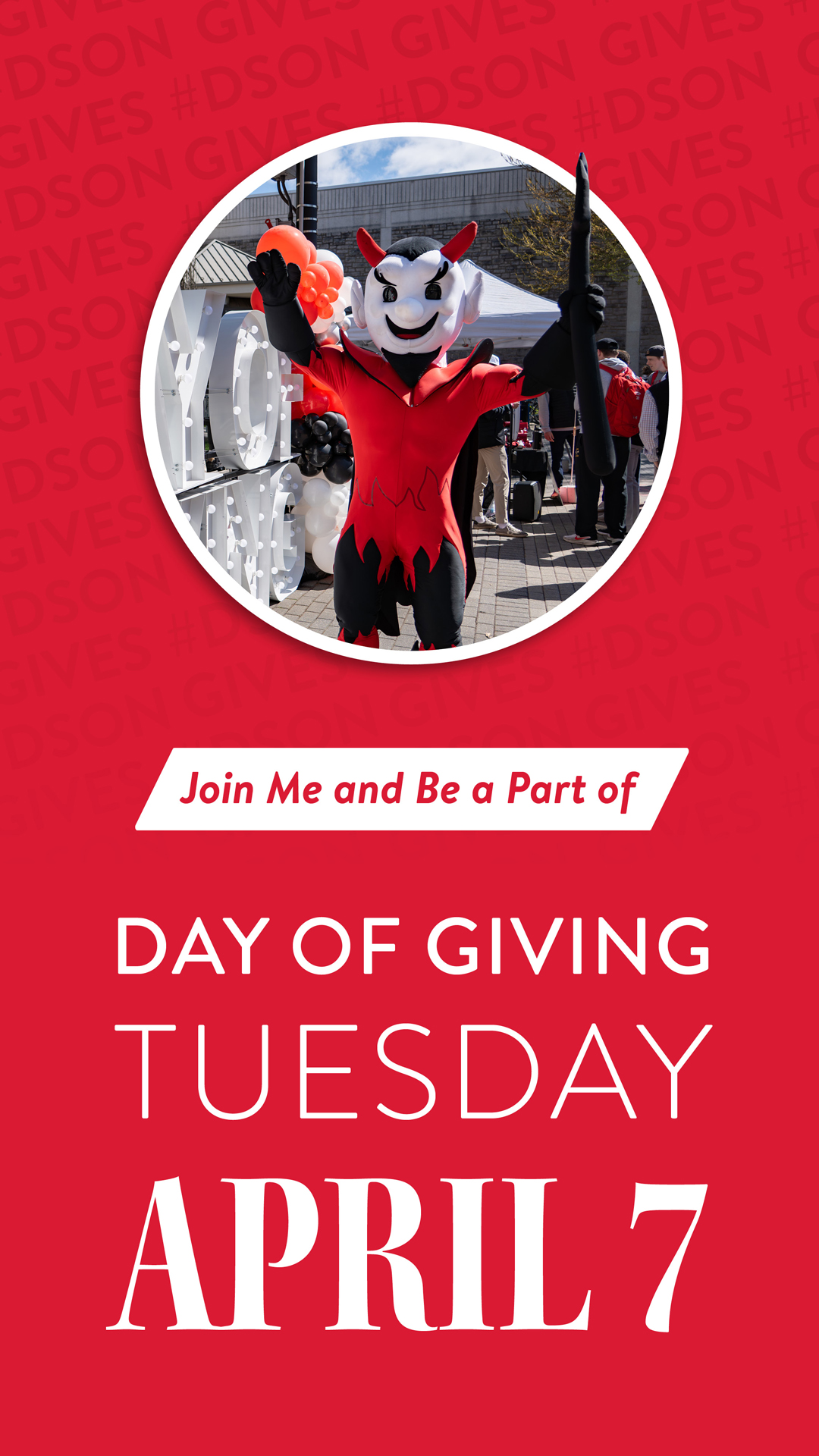 Join me and be part of Day of Giving, Tuesday, April 7