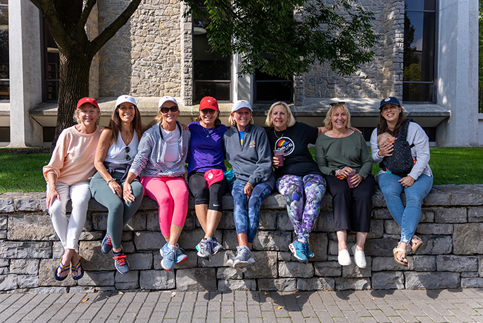 Dickinson women celebrated Delta Nu's 50th birthday Oct. 8-10. Photo by Dan Loh.