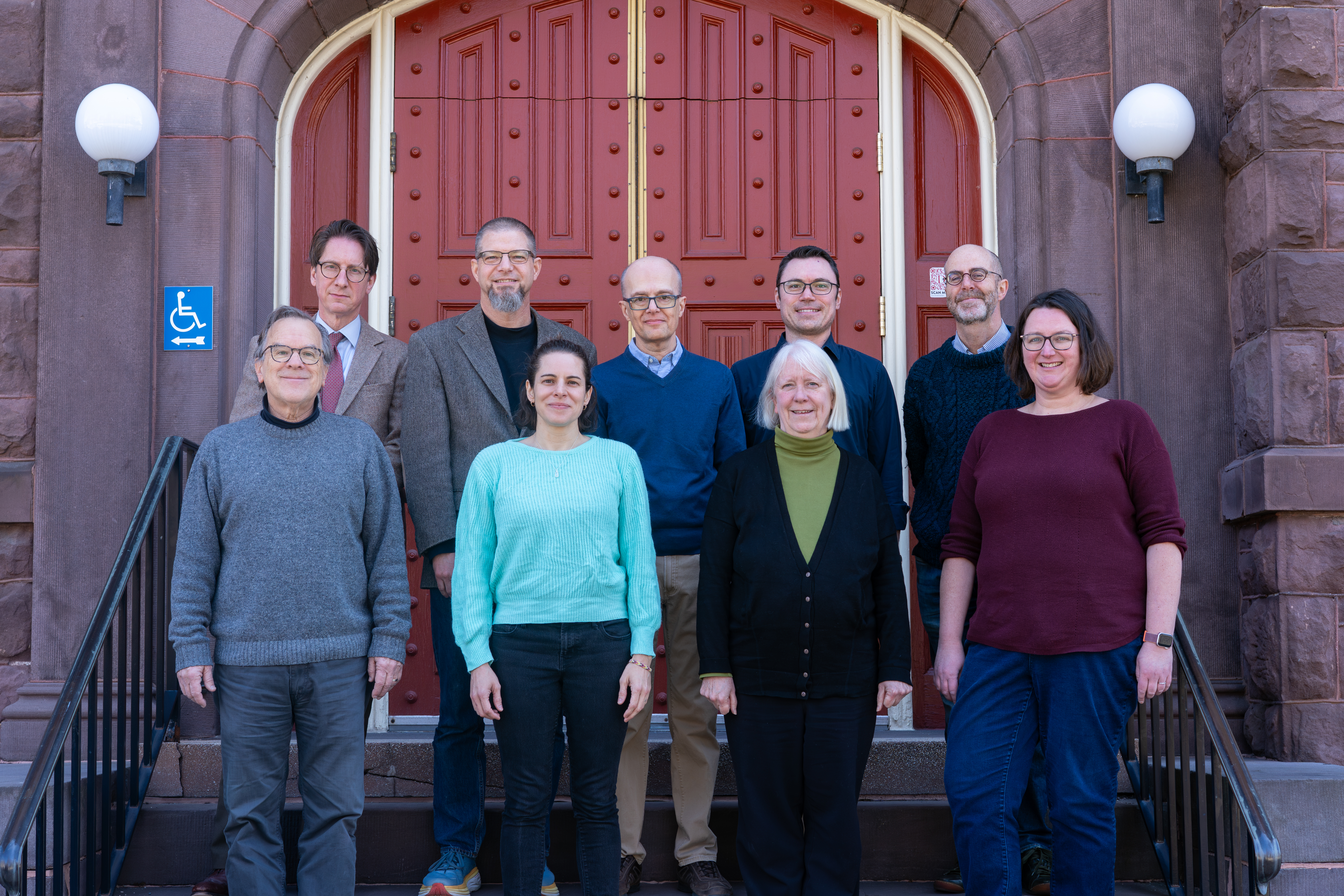 history faculty on steps of Denny Hall 