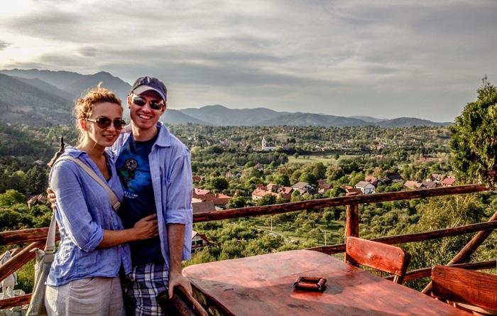 Eli Brill and his wife in Transylvania