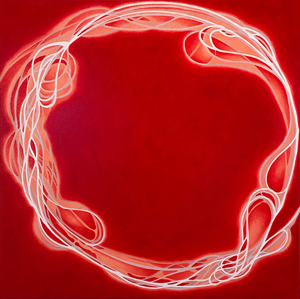 Enso, 2021, oil on canvas.