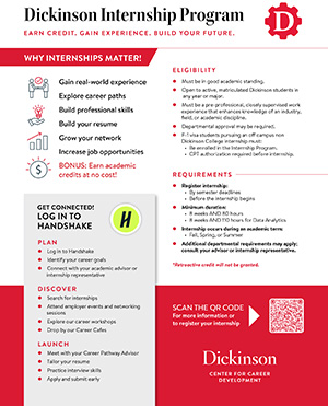 2025 Internship Program Flier Thumbnail, select image to view the flier PDF