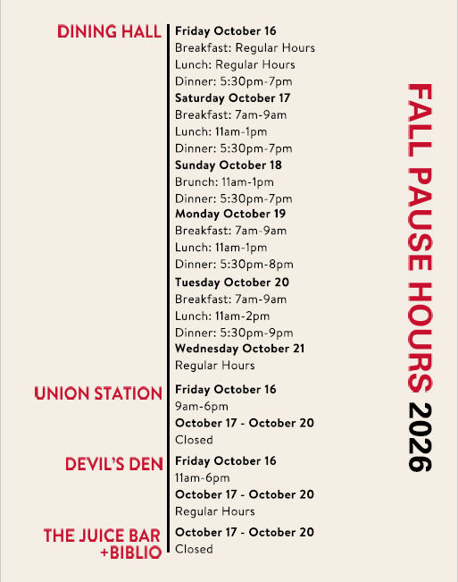 Fall Pause 2026