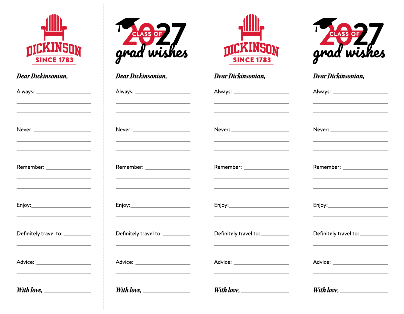 Grad wishes printable for the class of 2027 thumbnail