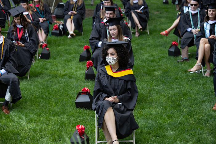 Students attend the Graduate Recognition Ceremony, Saturday, May 15.