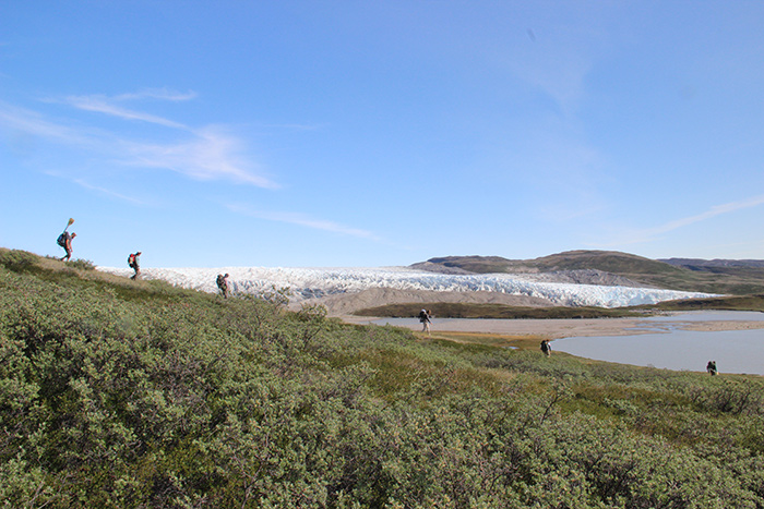 GreenLand students hiking