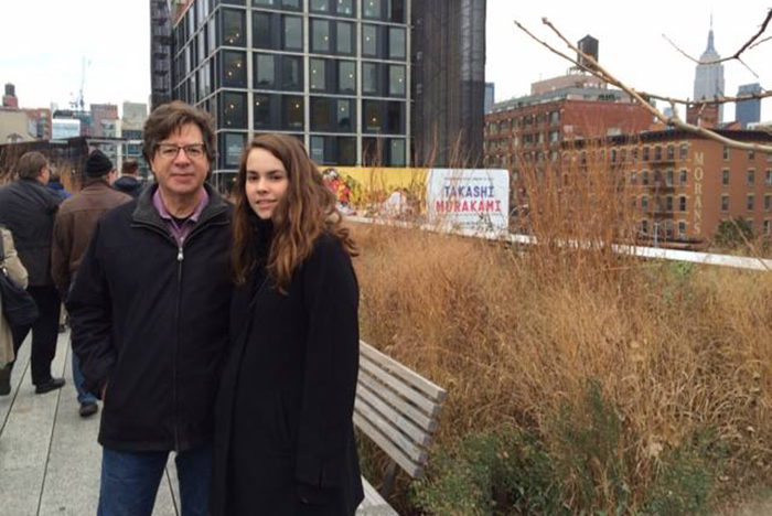 Greta Musacchio '14 poses with her dad, Joseph.