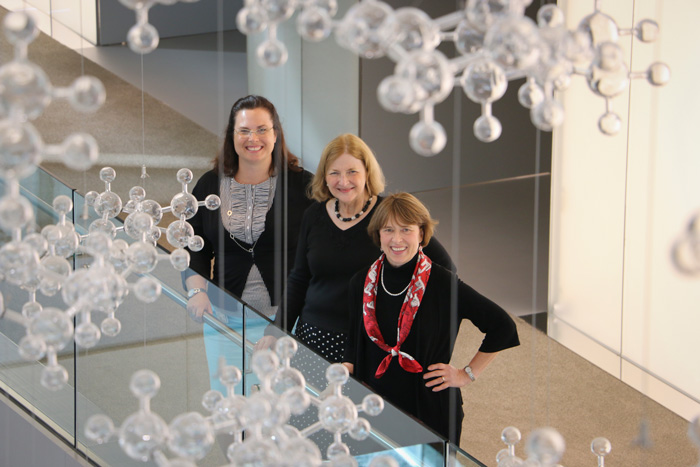 From left, Kerstin Witte Lien ’97, Barbara Faulkner ’74 and Suzanne Kairo ’83.