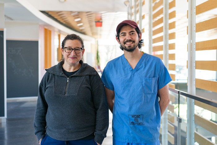 Tiffany Frey and David Diaz pose for a photo.