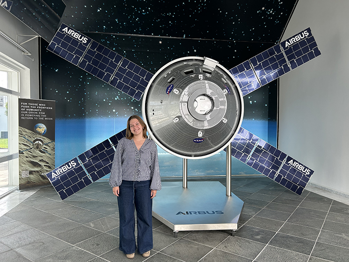 Isa Mester ’26 (law &amp; policy) completed an environmental, health &amp; safety (EHS) internship at Airbus Defense and Space in Bremen, Germany.