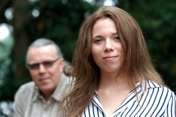 Thera Iversen '17 and her father