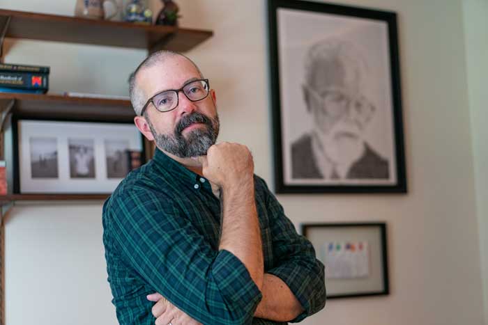 Jim Sias in his office