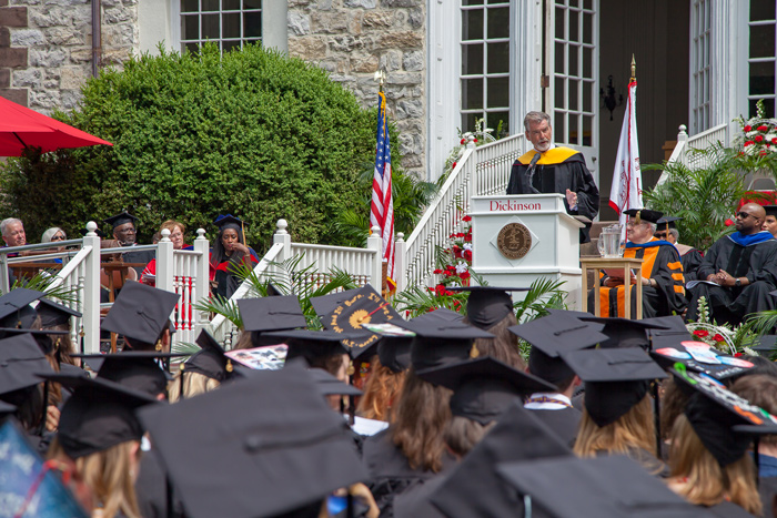 Pierce Brosnan delivers Dickinson College's 2019 Commencement address.