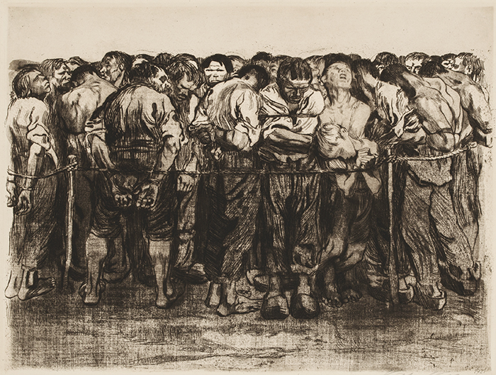 Print VII, "The Prisoners," was one of two prints purchased through a student-acquisition program.