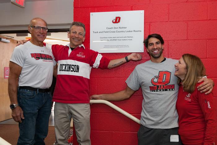 Coach Don Nichter and the Karwoski family