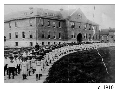 Students marching in front of MIIBS