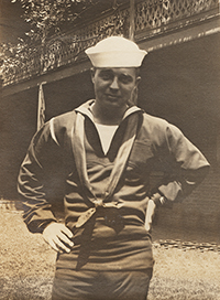 Robert Paul “R.P.” Masland in his U.S. Navy uniform.