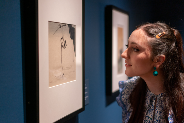 Memory and Modernity: Japanese Woodblock Prints of the Natural World, continues at The Trout Gallery through April 15. Photo by Dan Loh.