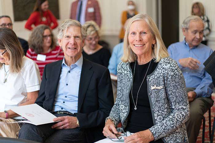 John ’78 P’06 and Susan Wyckoff Pohl ’80. Photo by Dan Loh.