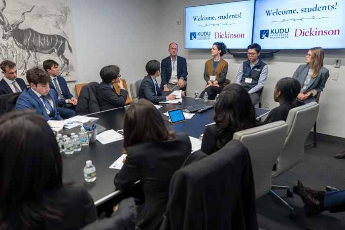 Rob Jakacki speaks with students