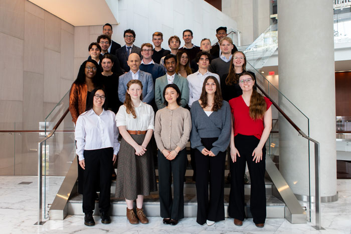 Students pose at the event for a group photo