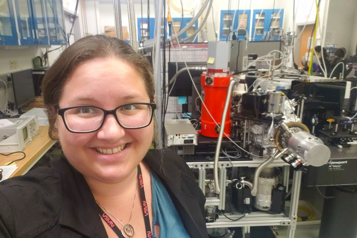 olivia wilkins in a NASA lab